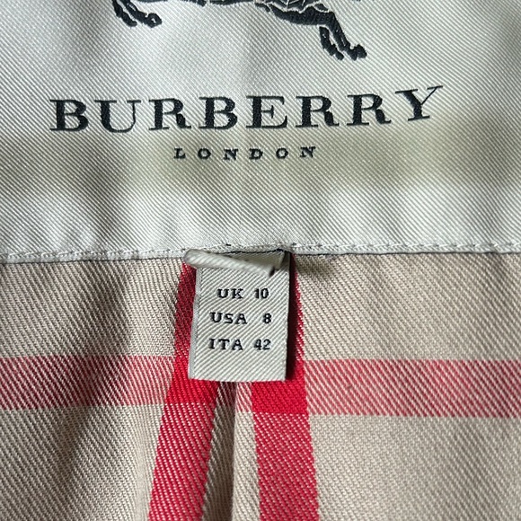 Burberry London Lambskin Leather Trench Jacket - Picture 7 of 16